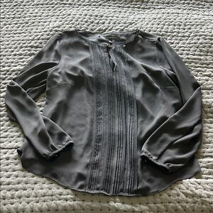White House Black Market - Black Pleated Blouse